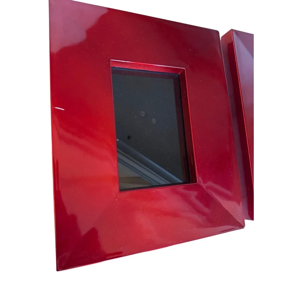 Philip Whitney Ltd Set‎ Of 2 Red Square Picture Frames